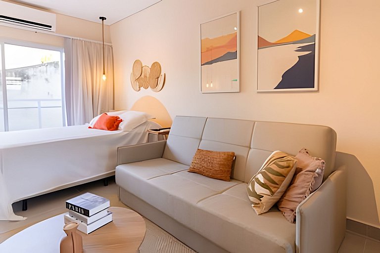 Refúgio Perfeito em Peruíbe | Studio com Piscina