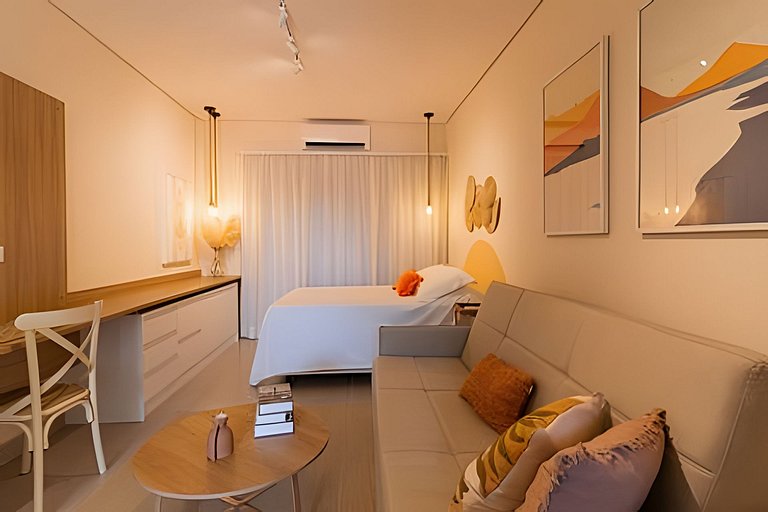 Refúgio Perfeito em Peruíbe | Studio com Piscina