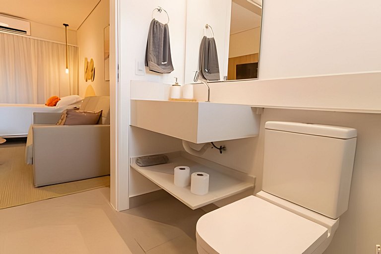 Refúgio Perfeito em Peruíbe | Studio com Piscina