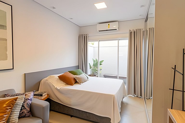 Studio aconchegante a 500m do centro