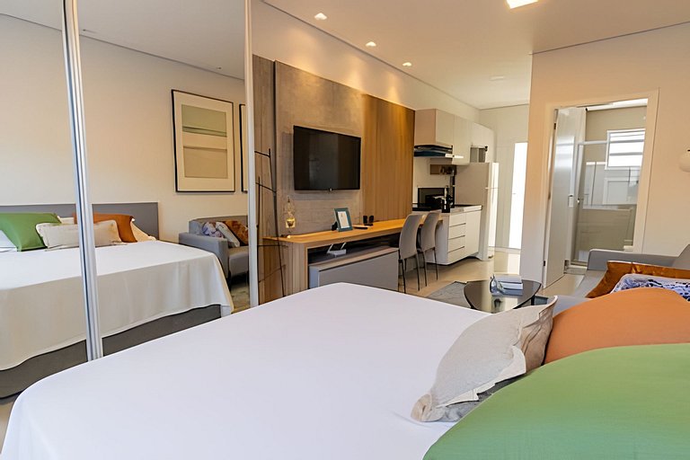 Studio aconchegante a 500m do centro