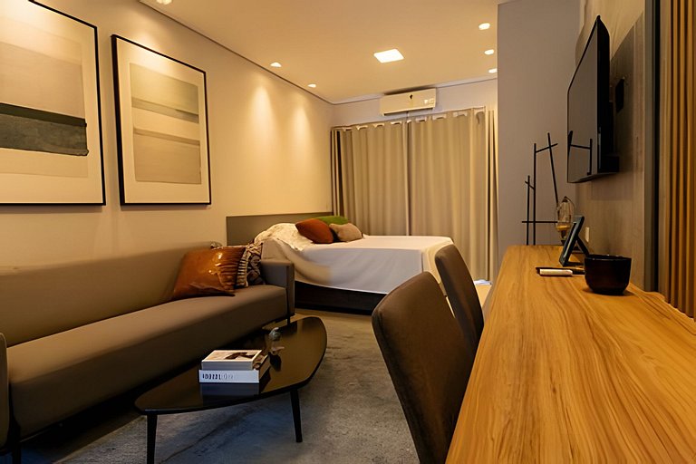 Studio aconchegante a 500m do centro