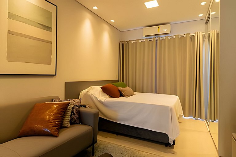 Studio aconchegante a 500m do centro