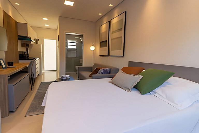 Studio aconchegante a 500m do centro