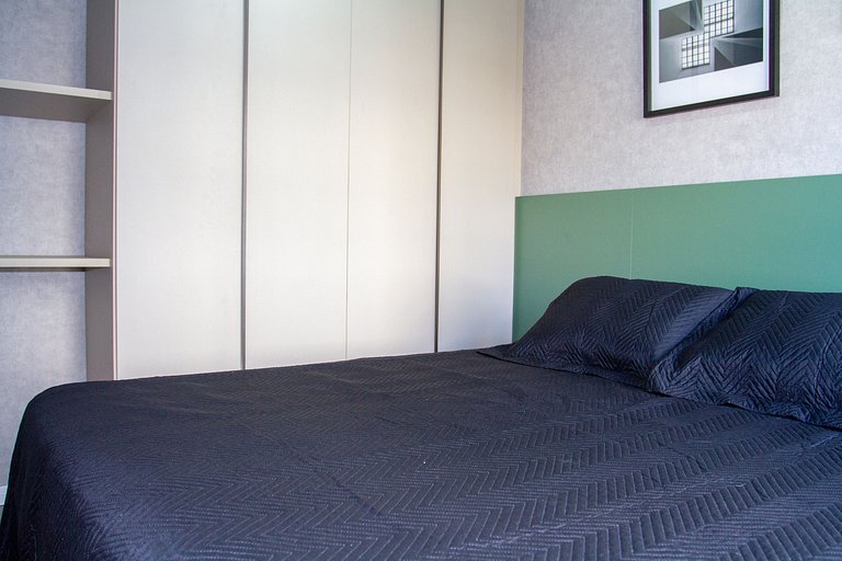 Apt 2 quartos luxuoso no campo belo. Ar e piscina