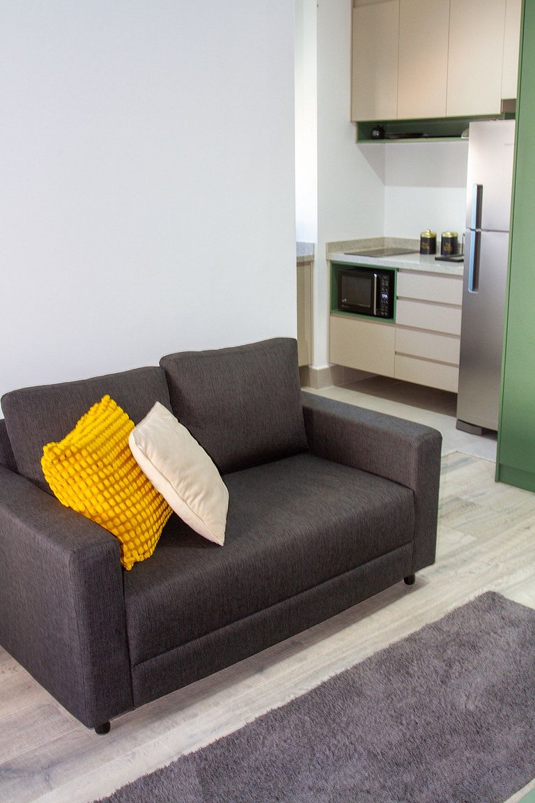 Apt 2 quartos luxuoso no campo belo. Ar e piscina