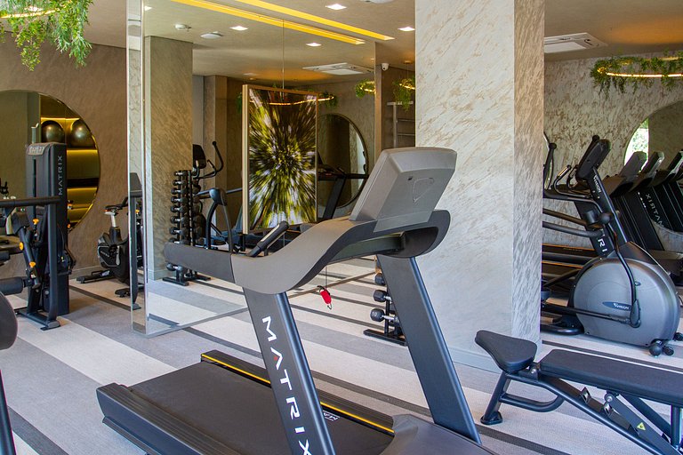 Apt 2 quartos luxuoso no campo belo. Ar e piscina