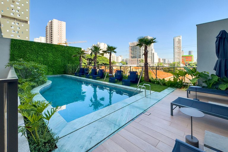 Apt moderno c/academia e piscina