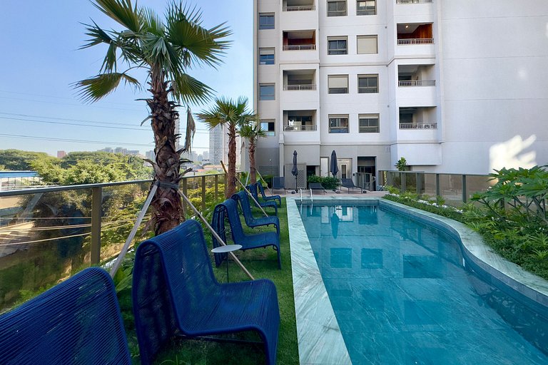 Apt moderno c/academia e piscina