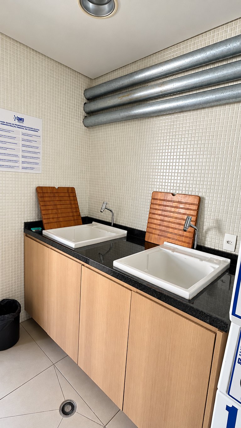 Studio moderno com varanda e vista na Vila Olímpia