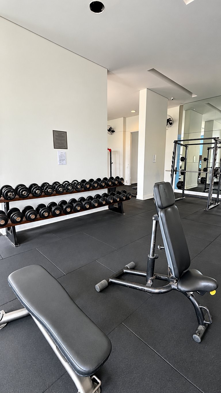 Studio no Brooklin com piscina e academia