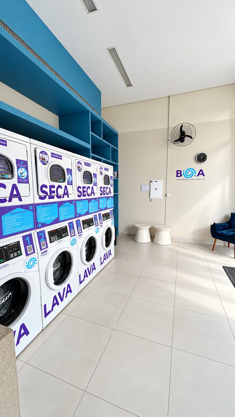 Studio no Brooklin com piscina e academia