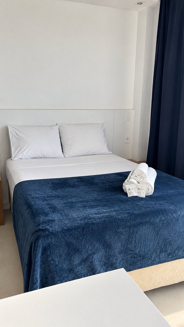 Studio no Brooklin com piscina e academia